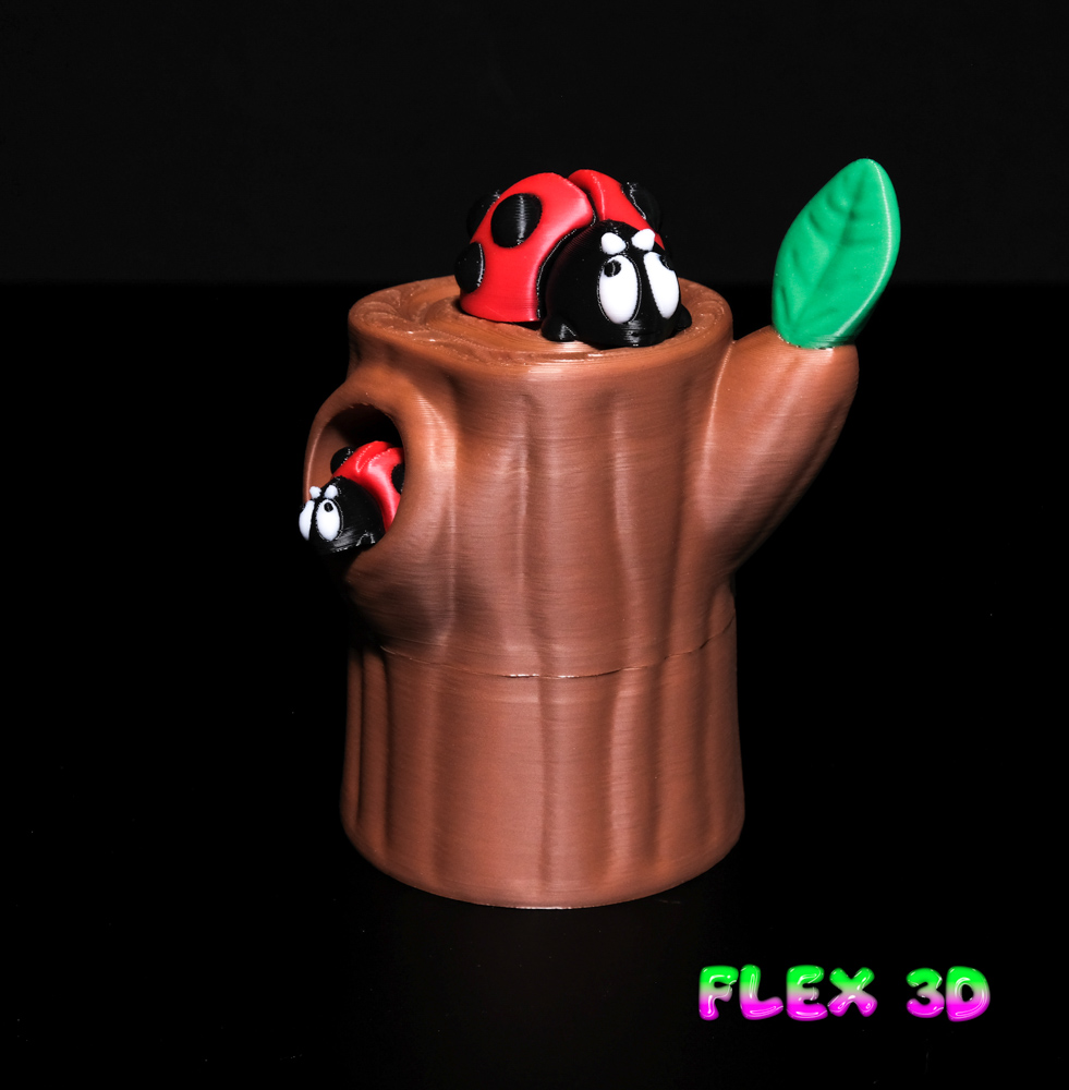 Flex 3D Ladybug Chunky with Tree Egg